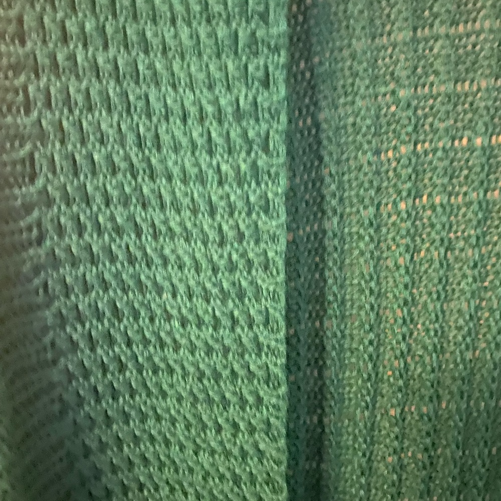 Fever long green knitted cardigan - Picture 7 of 8